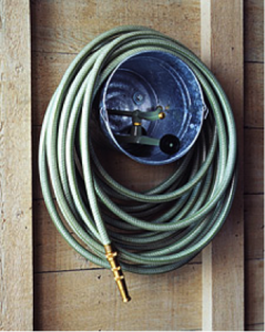 ideas to organize hose in shed