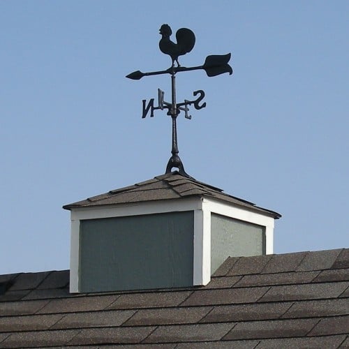 shed cupola and weathervane