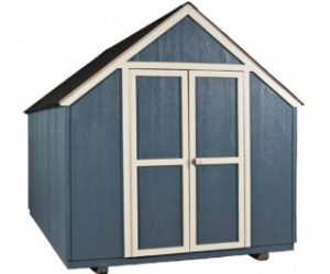 Blue gable shed