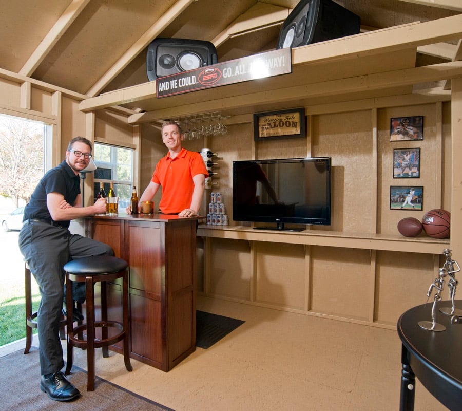 man cave shed ideas