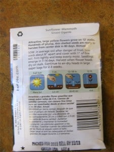 The back of your seed package will tell you everything you need to know!