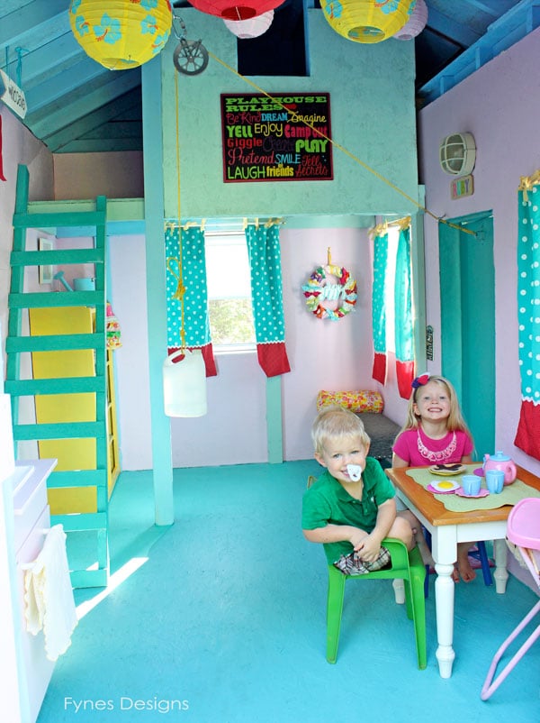 Brilliant kid colors make a Kid Cave the best place to play! Source: Fynes Designs