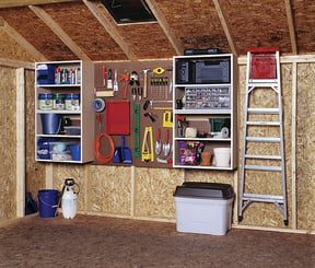 shed organization for storage