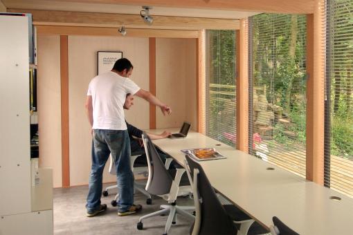 Some coworking spaces are even using sheds. From Shedworking.co.uk